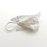 Sterling Silver Filigree Calla Lily Pendant Brooch Pin New Old Stock