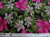 BTY HARRIET SAWYER For Euro-American Textile LILY FLOWER FABRIC Georgette Sheer