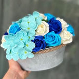 Soap foam flowers, roses, bouquet, gift