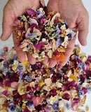 Best Wedding Confetti. 5 cups Biodegradable Dried Roses Petals & Dried Pansies.