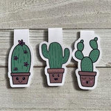 Cactus Magnetic Bookmarks / Succulent Magnetic Bookmark Set / Cactus Magnetic Bookmarks / Succulent Magnetic Bookmarks / Plant Lover Gift