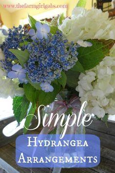 Simple Hydrangea Mason Jar Arrangements Flower Delivery