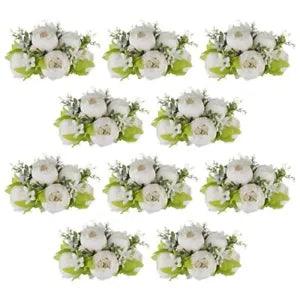 Peony Flower Balls for Centerpieces - 10 Pcs Artificial Wedding Flowers for