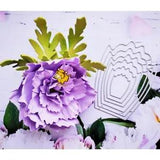 1PC Peony Flower Cutting Dies Metal Stencil DIY Scrapbooking Paper Cards Crafts
