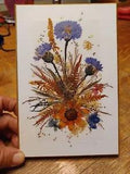 Henni Origial Dried Flora Collage, 71/2" x 5"