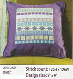 WATER LILY PILLOW  CROSS STITCH PATTERN ONLY  -  YD   REW