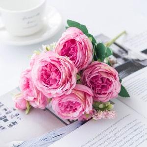 Bouquet of Peony \ Artificial Peony Flowers \ Home Garden Wedding Decoration\ Roses Artificial Flowers \ Fake Flowers