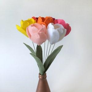 Felt Flower - Tulip in the Colour of Your Choice