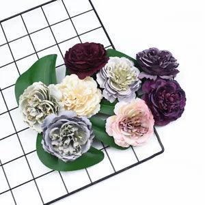 100PCS Artificial Flowers Silk Peony Christmas Garland Wedding Wall Home...