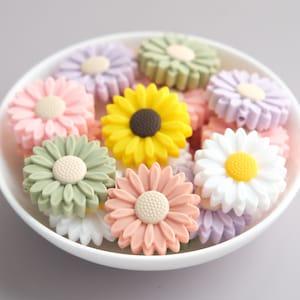 Sunflower Silicone Beads,Bulk Silicone Beads,Silicone Beads DIY,Wholesale Silicone Beads