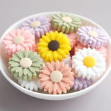 Sunflower Silicone Beads,Bulk Silicone Beads,Silicone Beads DIY,Wholesale Silicone Beads