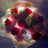 Light Up Bouquet, Glitter Eternal Rose Bouquet, Ever Lasting Roses, 25 Rose Bouquet, Ramo Buchon, Romantic Bouquet, Flashing Bouquet