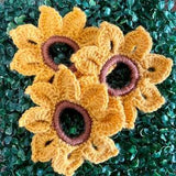 Sunflower scrunchie