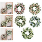 rtificil Peony Flower Wreth Hmde for Spring   Winter Vintge Florl Wreth Grl for