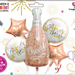 5pcs/set Champagne Balloon Bouquet Kit