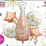 5pcs/set Champagne Balloon Bouquet Kit