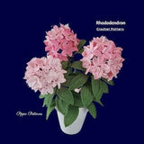 Crochet Rhododendron Flower Pattern photo tutorial- crochet pattern for Decor, Bouquets and Arrangements