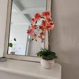 Orchid Flower Arrangement, Silk Flowers, Home Decor, Orchid Flowers, Plant Gifts