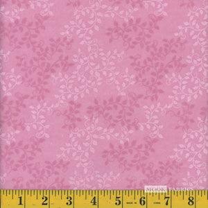 Leaves Orchid Smoke Pink Tone on Tone 108??? Wide Quality Cotton Flannel by Mook Fabrics