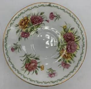 LOVELY QUEENS SPECIAL FLOWERS CARNATION SAUCER Only ROSINA CHINA LTD ENGLAND
