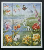 Grenada Flowers 2010 Flora Plant Butterfly Roses Insect Lily (sheetlet) MNH