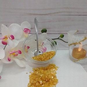 Crushed glass sunflower yellow glass chips - mirror - glitter gravel - resin - crush jewel - crush crystals - geode - epoxy