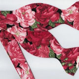Rose Bow Tie, Rose Bouquet, Red Roses, Pink Roses, Self-tie or Pre-tied, Bow ties for men, Boys bow tie, Wedding Bow tie, Groomsman, Proms