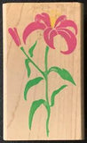 Rubber Stampede Posh Impressions Lavish Lily Flower Rubber Stamp