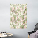 Duck Tapestry Lotus Flower Pond Lily Print Wall Hanging Decor