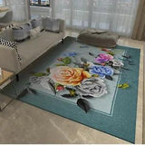 3D Color Peony Flower NAO279 Game Rug Mat Elegant Photo Carpet Mat Fay