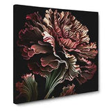 Carnation Flower Abstract Art Canvas Print Wall Art Framed Picture Large