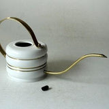 Elegant brass metal watering can from the 1960s ideal for orchids and cactus Vintage, mid century, brass and metal watering can