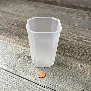 2.75" tall square clear pot, clear pot for orchid seedlings, small transparent succulent pot, seedling orchid pot, howarthia pot