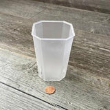 2.75" tall square clear pot, clear pot for orchid seedlings, small transparent succulent pot, seedling orchid pot, howarthia pot