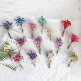 1 Small Bunch Mini Dried Flowers Bouquet DIY Wedding Gift Wrap Decoration Decor