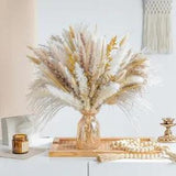 Natural Dried Pampas Grass Boho Home Decor Bouquet Phragmites Dried Flowers