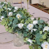 Artificial Flowers Garland Fake Eucalyptus Vine Greenery Hanging Wedding Party