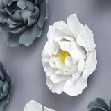 floral wall art 3D Peony Hanging Ornament Ceramic Flower Desktop Flower