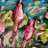 Abstract Water Lily Pond Original Oil Painting Ukrainian Artist Impressionism
