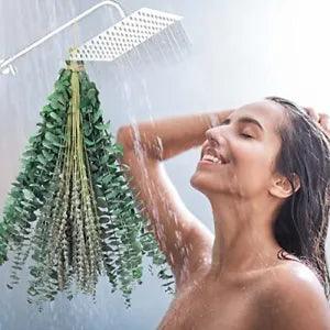 115 PCS Dried Eucalyptus Stems with Lavender Flowers Bundle for Shower, 17''