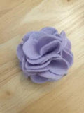 Felt carnation brooch in lavender. Perfect for special occasions or everyday.