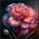 Carnation - DIY Chart Counted Cross Stitch Patterns Needlework DMC Color 14 ct