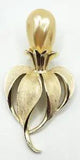 Vintage Sarah Coventry Brooch Cali Lily Faux Pearl Gold Tone Pin