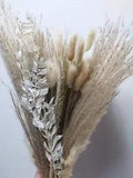 80PCS Pampas Grass Boho Home Decor Bouquet Natural Dried Flowers DYI decor