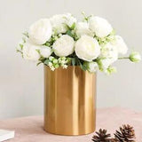 Pink Silk Peony Artificial Flowers Rose Wedding Home DIY Decoration Big Bouquet
