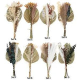 Natural Dried Palm Leaves Pampas Grass 40cm Branches for Party Boho Decor