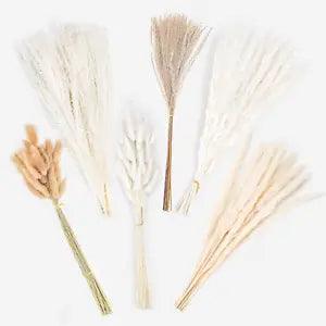 Pampas Grass Decor Bouquet 17 Inches Dried Flowers for Room Home Office Boho Fal