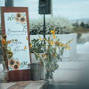 Sunflower Welcome Sign Wedding PRINTABLE (English or Spanish)