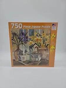 New Sealed 750 Piece Jigsaw Puzzle Daffodils Lily Great American Puzzle Factory
