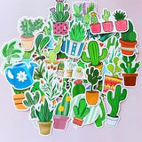 Cute Waterproof Green Plant Sticker Pack
